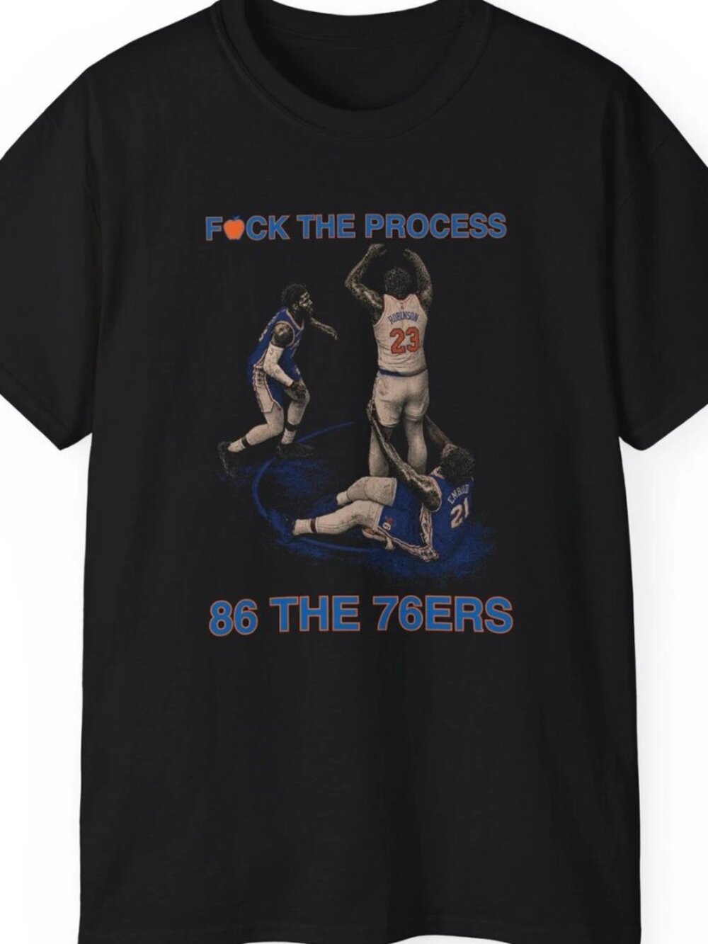 New York Knicks Vintage Retro Tee Shirt Process Robinson